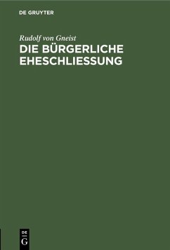 Cover Die bürgerliche Eheschließung (eBook, PDF)
