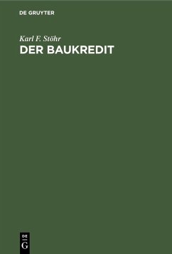 Der Baukredit (eBook, PDF) - Stöhr, Karl F.