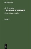 G. E. Lessing: Lessing's Werke. Band 11 (eBook, PDF)