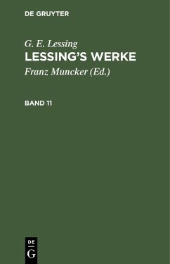 Cover G. E. Lessing: Lessing's Werke. Band 11 (eBook, PDF)