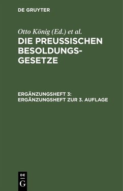 Ergänzungsheft zur 3. Auflage (eBook, PDF)