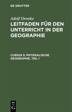 Physikalische Geographie, Teil 1 (eBook, PDF) - Dronke, Adolf