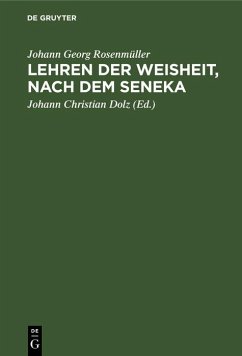 Cover Lehren der Weisheit, nach dem Seneka (eBook, PDF)