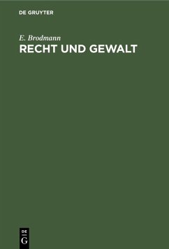 Cover Recht und Gewalt (eBook, PDF)