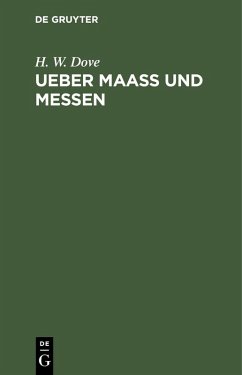 Cover Ueber Maass und Messen (eBook, PDF)