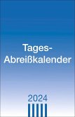 Tagesabreißkalender 2024. Praktischer Tischkalender zum Abreißen. Büro-Kalender mit großer Datumsanzeige, Anekdoten und Rätsel. Tageskalender zum Aufstellen.