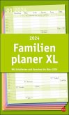 Basic Familienplaner XL 2024. Familienkalender mit 6 Spalten. Praktischer Familien-Wandkalender mit Schulferien. Extra breiter Terminkalender. 27 x 45 cm.