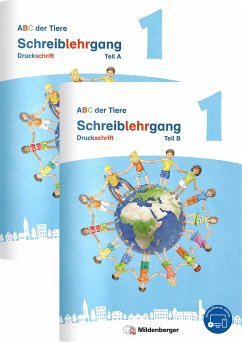 ABC der Tiere 1 Neubearbeitung - Schreiblehrgang Druckschrift, Teil A und B - Kuhn, Klaus;Hahn, Mareike;Mrowka-Nienstedt, Kerstin