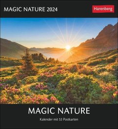 Magic Nature Postkartenkalender 2024. Tischkalender zum Aufstellen und Aufhängen mit 53 Postkarten: Landschafts- und Tierfotos zum Sammeln und Verschicken