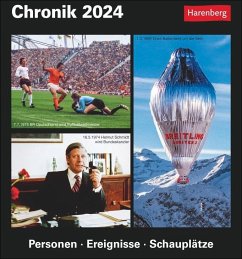 Chronik Tagesabreißkalender 2024. Was geschah wann? Kalender zum Abreißen mit wichtigen historischen Ereignissen. Tageskalender mit Quiz für Hobby-Historiker. Tischkalender 2024 - Budde, Berthold