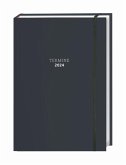 Tages-Kalenderbuch A6, schwarz 2024 Tages-Kalenderbuch A6, schwarz 2024