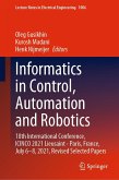 Informatics in Control, Automation and Robotics