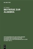 Beiträge zur Algebra (eBook, PDF)