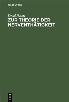 Cover Zur Theorie der Nerventhätigkeit (eBook, PDF)