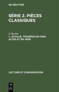 Athalie, tragédie en cinq actes et en vers (eBook, PDF) - Racine, J.