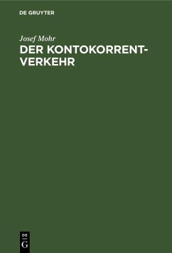 Cover Der Kontokorrentverkehr (eBook, PDF)