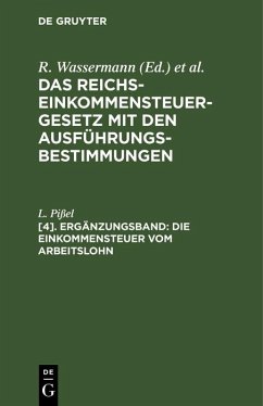 Die Einkommensteuer vom Arbeitslohn (eBook, PDF) Cover Die Einkommensteuer vom Arbeitslohn (eBook, PDF)