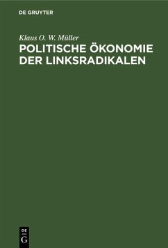 Cover Politische Ökonomie der Linksradikalen (eBook, PDF)