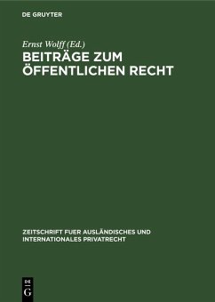 Cover Beiträge zum Öffentlichen Recht (eBook, PDF)