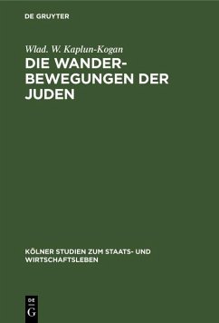 Cover Die Wanderbewegungen der Juden (eBook, PDF)