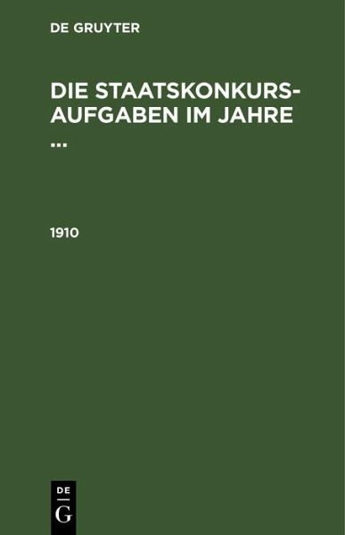 1910 (eBook, PDF)