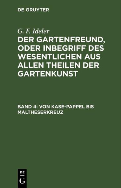 Von Kase-Pappel bis Maltheserkreuz (eBook, PDF) Von Kase-Pappel bis Maltheserkreuz (eBook, PDF)
