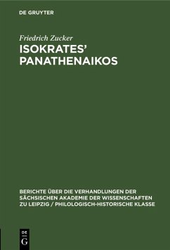 Cover Isokrates' Panathenaikos (eBook, PDF)