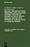 L'année 1756 jusqu'à l'année 1778 (eBook, PDF)