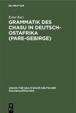 Grammatik des Chasu in Deutsch-Ostafrika (Pare-Gebirge) (eBook, PDF)