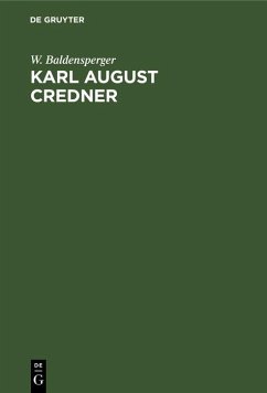 Cover Karl August Credner (eBook, PDF)