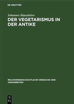 Cover Der Vegetarismus in der Antike (eBook, PDF)