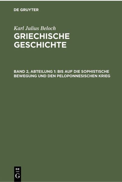 Bis auf die sophistische Bewegung und den peloponnesischen Krieg (eBook, PDF)