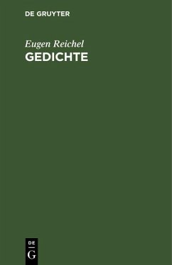 Gedichte (eBook, PDF) - Reichel, Eugen