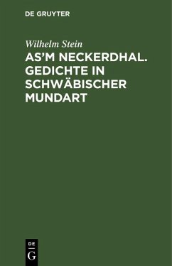 Cover As'm Neckerdhal. Gedichte in schwäbischer Mundart (eBook, PDF)