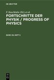 Fortschritte der Physik / Progress of Physics. Band 29, Heft 5 (eBook, PDF)