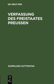 Verfassung des Freistaates Preußen (eBook, PDF)