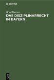 Das Disziplinarrecht in Bayern (eBook, PDF)