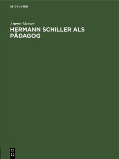 Cover Hermann Schiller als Pädagog (eBook, PDF)