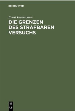 Cover Die Grenzen des strafbaren Versuchs (eBook, PDF)