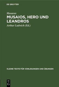 Cover Musaios, Hero und Leandros (eBook, PDF)