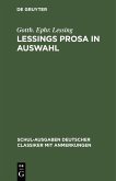Lessings Prosa in Auswahl (eBook, PDF)