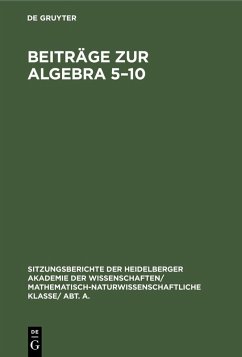 Cover Beiträge zur Algebra 5-10 (eBook, PDF)