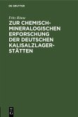Zur chemisch-mineralogischen Erforschung der deutschen Kalisalzlagerstätten (eBook, PDF)