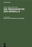 Das Preßrecht Bulgariens (eBook, PDF)