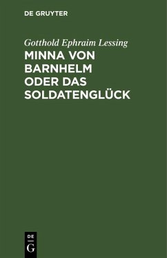Cover Minna von Barnhelm oder das Soldatenglück (eBook, PDF)