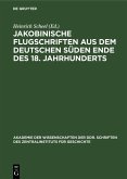 Jakobinische Flugschriften aus dem deutschen Süden Ende des 18. Jahrhunderts (eBook, PDF)