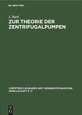 Zur Theorie der Zentrifugalpumpen (eBook, PDF)