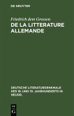 De la litterature allemande (eBook, PDF)