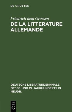Cover De la litterature allemande (eBook, PDF)