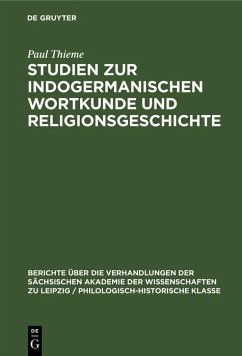 Cover Studien zur indogermanischen Wortkunde und Religionsgeschichte (eBook, PDF)